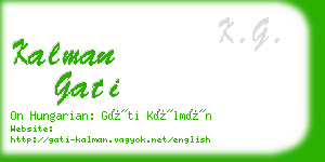 kalman gati business card